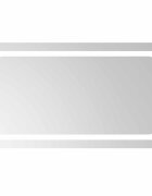 vidaXL LED koupelnové zrcadlo Transparentní 90 x 50 cm tvrzené sklo