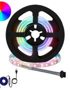 vidaXL LED pás 12 ks Černá a průhledná Měď a plast