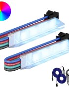 vidaXL LED pás 2 ks Černá a bílá Měď a plast