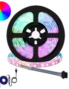 vidaXL LED pás 2 ks Černá a průhledná Měď a plast