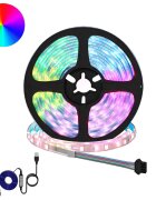 vidaXL LED pás 2 ks Černá a průhledná Měď a plast