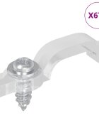 vidaXL LED pásek spony 238 mm 12 ks Transparentní Plast a železo