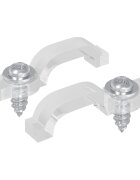 vidaXL LED pásek spony 238 mm 2 ks Transparentní Plast a železo