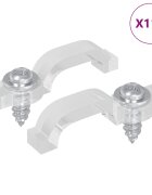 vidaXL LED pásek spony 238 mm 2 ks Transparentní Plast a železo