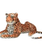 vidaXL Leopard plyšová hračka hnědý XXL