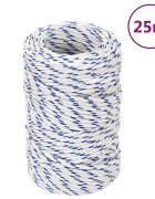 vidaXL Lodní lano bílé 2 mm 25 m polypropylen