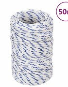 vidaXL Lodní lano bílé 2 mm 50 m polypropylen