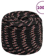 vidaXL Lodní lano černé 18 mm 100 m polypropylen