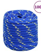 vidaXL Lodní lano modré 18 mm 100 m polypropylen