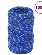 vidaXL Lodní lano modré 2 mm 100 m polypropylen