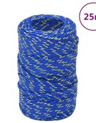 vidaXL Lodní lano modré 2 mm 25 m polypropylen