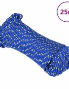 vidaXL Lodní lano modré 5 mm 25 m polypropylen
