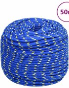 vidaXL Lodní lano modré 6 mm 50 m polypropylen