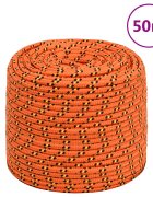 vidaXL Lodní lano oranžové 10 mm 50 m polypropylen