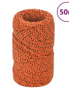 vidaXL Lodní lano oranžové 2 mm 50 m polypropylen
