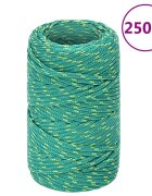 vidaXL Lodní lano zelené 2 mm 250 m polypropylen