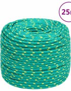 vidaXL Lodní lano zelené 6 mm 25 m polypropylen