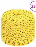 vidaXL Lodní lano žluté 10 mm 25 m polypropylen