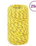 vidaXL Lodní lano žluté 2 mm 25 m polypropylen