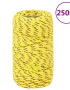 vidaXL Lodní lano žluté 2 mm 250 m polypropylen