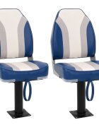 vidaXL Lodní sedadla 2 ks s podstavcem otáčení o 360°