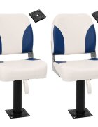 vidaXL Lodní sedadla 2 ks s podstavcem otáčení o 360°