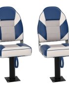vidaXL Lodní sedadla 2 ks s podstavcem otáčení o 360°