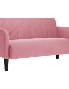 vidaXL Loveseat Sofa Růžový 109 cm samet
