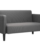 vidaXL Loveseat Sofa tmavě šedé 109 cm manšestrová tkanina