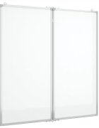 vidaXL Magnetická tabule rozkládací 100 x 100 x 17 cm hliník