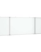 vidaXL Magnetická tabule rozkládací 160 x 50 x 17 cm hliník
