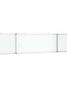 vidaXL Magnetická tabule rozkládací 200 x 40 x 17 cm hliník