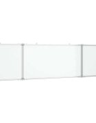 vidaXL Magnetická tabule rozkládací 200 x 50 x 17 cm hliník