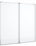 vidaXL Magnetická tabule rozkládací 80 x 80 x 17 cm hliník