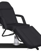 vidaXL Masážní stůl černý 180 x 62 x (87–112) cm