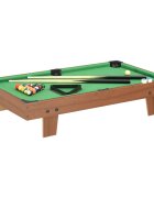 vidaXL Mini kulečníkový stůl 92 x 52 x 19 cm hnědý a zelený
