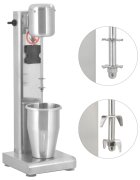 vidaXL Mixér na milkshake nerezová ocel 1 l