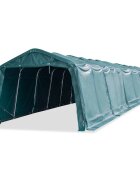 vidaXL Mobilní přístřešek pro zvířata PVC 550 g/m² 33x16 m tm. zelený