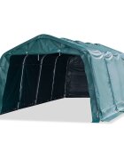 vidaXL Mobilní přístřešek pro zvířata PVC 550 g/m² 33x64m tm. zelený