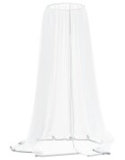 vidaXL Moskytiéra na slunečník 220 síťovina bílá Φ 330 x 250 cm
