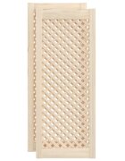 vidaXL Nábytková dvířka mřížkový design 2 ks 395 x 99 cm borovice