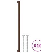 vidaXL Nábytkové úchytky 10 ks bronzové 480 mm nerezová ocel