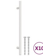 vidaXL Nábytkové úchytky 10 ks stříbrné 192 mm nerezová ocel