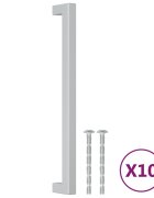 vidaXL Nábytkové úchytky 10 ks stříbrné 224 mm nerezová ocel