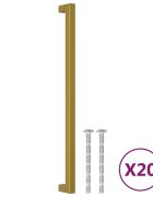 vidaXL Nábytkové úchytky 20 ks zlaté 320 mm nerezová ocel
