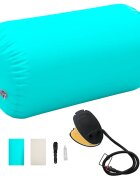 vidaXL Nafukovací cvičební válec s pumpou 100 x 60 cm PVC zelený