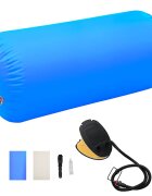 vidaXL Nafukovací cvičební válec s pumpou 120 x 90 cm PVC modrý