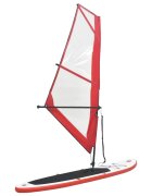 vidaXL Nafukovací Stand Up Paddleboard s plachtou červeno-bílý