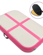 vidaXL Nafukovací žíněnka s pumpou 60 x 100 x 15 cm PVC růžová