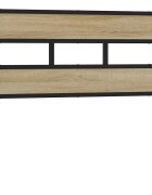 vidaXL Náhradní čelo postele dub sonoma 90 cm železo a kompozitní dřevo